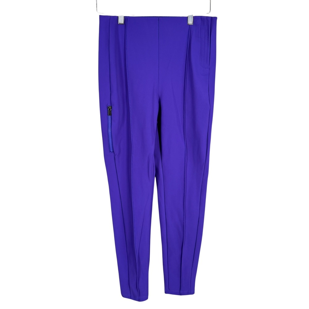 Athleta Glacier Snow Skinny Pant‎ II Womens 8 Purple Stretch Side Zip 985570-02